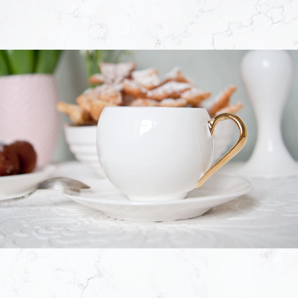 image of a modern white ceramic teacup